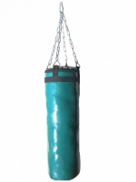 мешок боксерский лидер l=140 см d=35 см 45 кг (тент) черный