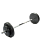 штанга разборная bb-401, стальной гриф, пластиковые диски, 30 кг