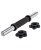гриф гантельный bb-105, металлический, с пластиковыми замками, 30 см